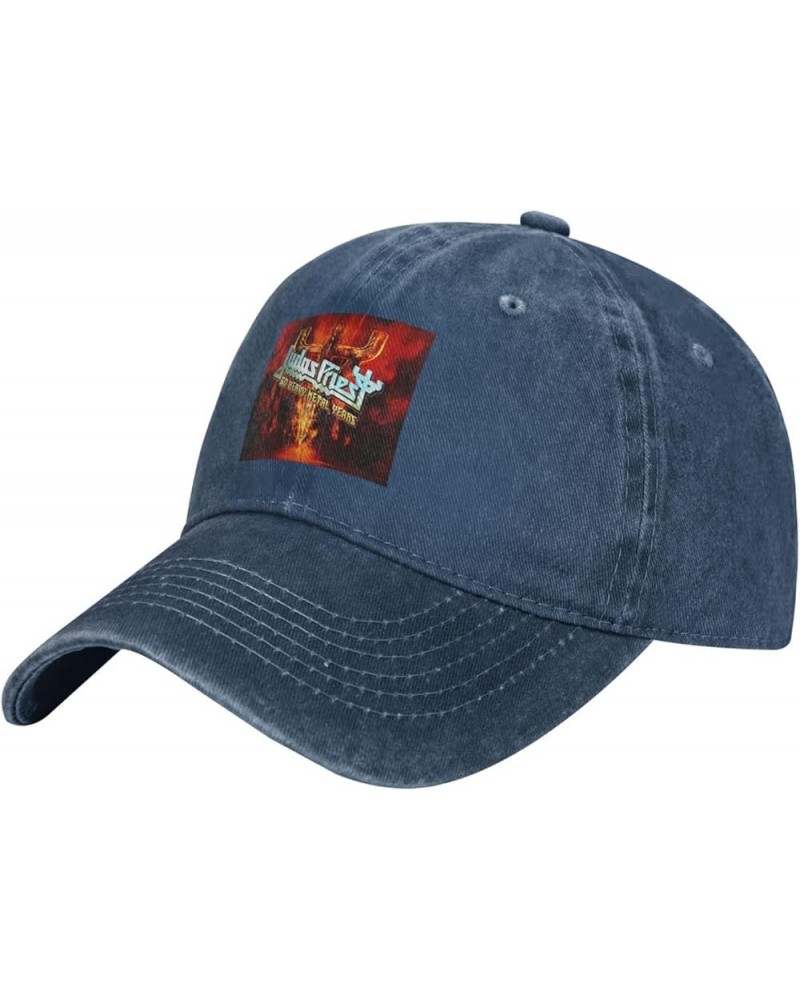 Judas Music Priest Baseball Cap Denim Hat Outdoor Adjustable Classic Unisex Washed Cotton Soft Cap Black Navy Blue $9.95 Base...