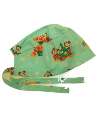 Scrub Hat Cartoon Characters Decorating Christmas Tree Cotton Fabric Cap Do-Rag Blue $14.34 Skullies & Beanies