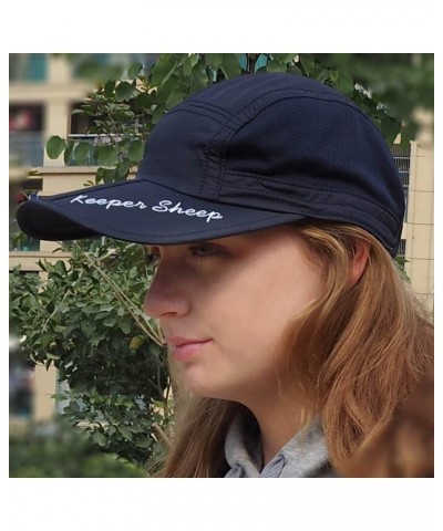 Packable Sun Hat, Women Folding Summer Sun Cap, Men Foldable Outdoor Hat Navy $10.69 Sun Hats