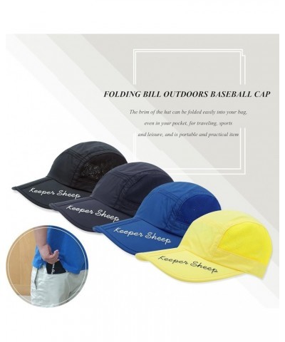 Packable Sun Hat, Women Folding Summer Sun Cap, Men Foldable Outdoor Hat Navy $10.69 Sun Hats