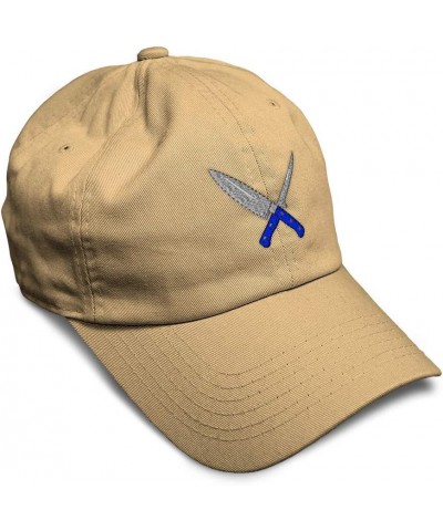 Soft Baseball Cap Cooking Knives Utensils Embroidery Cotton Dad Hats for Men & Women Khaki Design Only $12.00 Baseball Caps