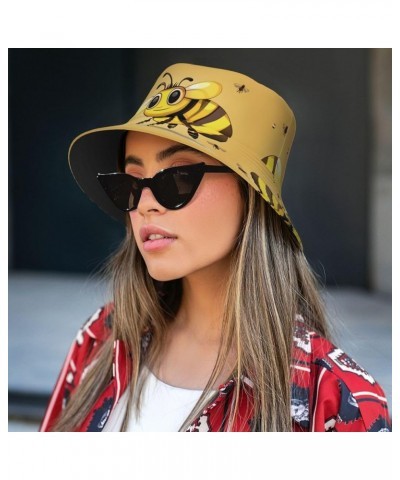 Unisex Fashion Bucket Hat - Beach Sun Visor for Men and Women, Lightweight Outdoor Bucket Cap-Zebra Cute Cartoon Bee $15.46 B...