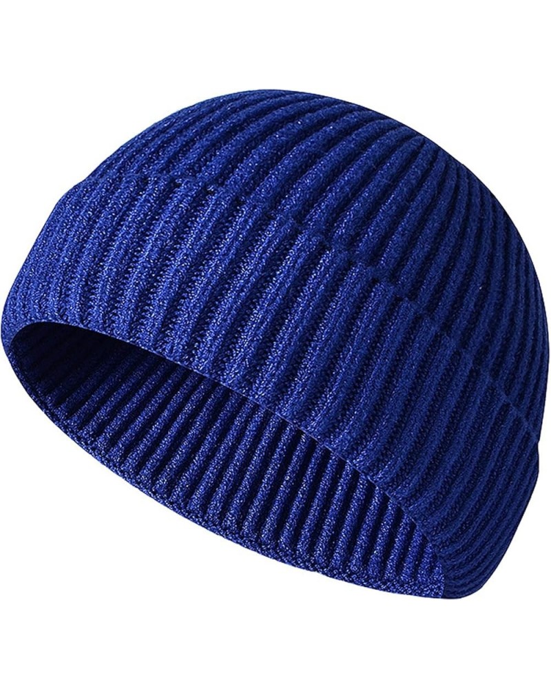 and Hat Mens Womens Pom for Women with Faux Warm Knit and Knitted Hats Cap Winter Mens Baseball Caps Baseball 2-blue $8.83 Sk...