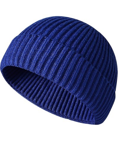 and Hat Mens Womens Pom for Women with Faux Warm Knit and Knitted Hats Cap Winter Mens Baseball Caps Baseball 2-blue $8.83 Sk...