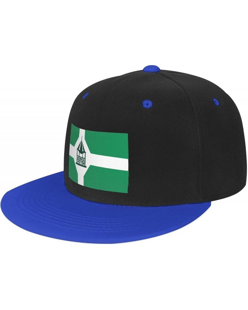 Flag of New Milford, Connecticut Baseball Cap for Men Women Snapback Hat Adjustable Flat Bill Hats Blue $10.14 Baseball Caps