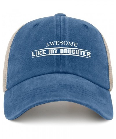 Awesome Like My Daughter Baseball Cap Fishing Hats AllBlack Trucker Hat Men Gifts for Daughter Workout Hats Lake Blue $11.99 ...