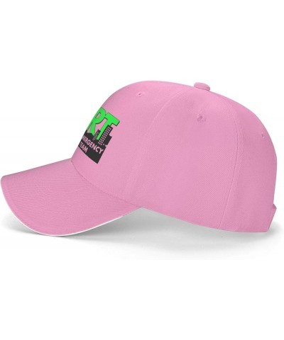 Adult Adjustable Sun Hat Cert Community Emergency Response Team Snapback Cap Baseball Cap Cotton Twill Plain Hat Pink $15.72 ...