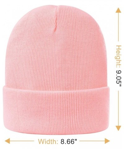 Satin Lined Beanie for Women Silk Lined Beanie Knit Winter Hats for Women Skull Cap Acrylic Soft Warm Beanie Hat Navy $7.79 S...