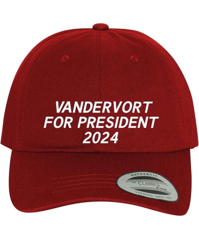 Vandervort for President 2024 - Comfortable Dad Hat Baseball Cap Red $14.67 Baseball Caps