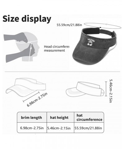 This is How I Rollss Hats Sun Visor Hat for Adult Ponytail Hat Reversible Golf Hats Allblack $10.78 Visors