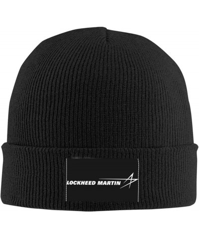 Lockheed Martin Stretch Beanie Knit Hat for Men Women Winter Fall Spring Warm Cap Black $14.15 Skullies & Beanies