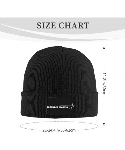 Lockheed Martin Stretch Beanie Knit Hat for Men Women Winter Fall Spring Warm Cap Black $14.15 Skullies & Beanies