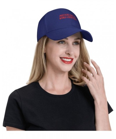 Women's and Men's Baseball Caps Mustaches Make The World A Better Place Original Dad Hat Adjustable Casquette Cap Blue $9.90 ...