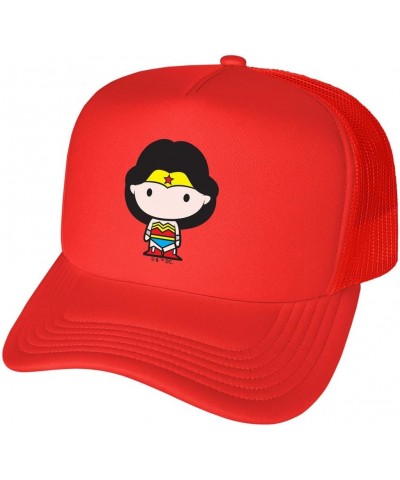 Official Aquaman Movie DC Chibi Foam Snapback Trucker Hat - Unisex for Men and Women Wonder Woman/Cute Chibi Character $15.64...