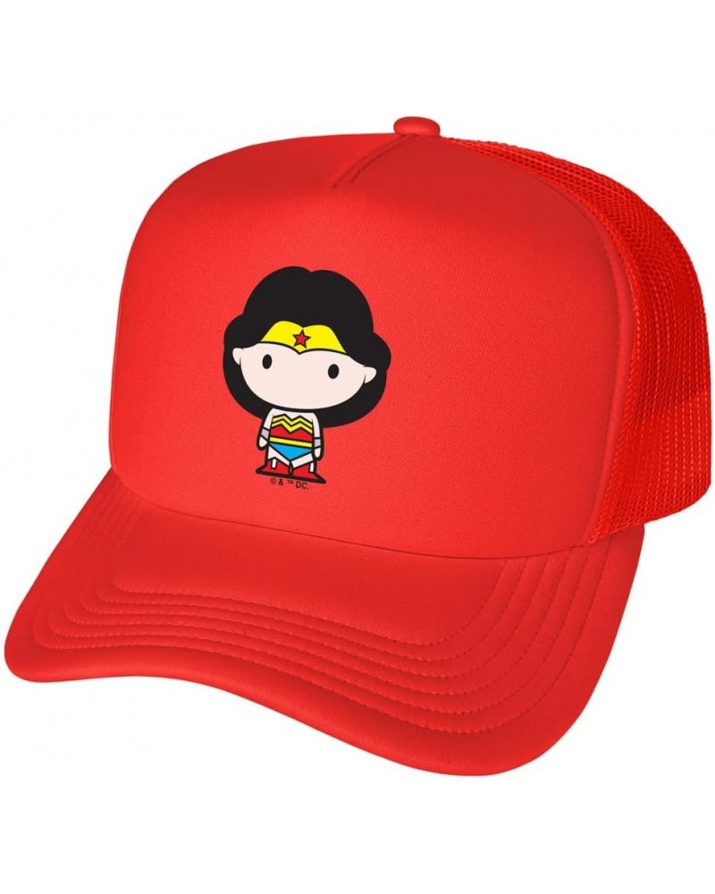 Official Aquaman Movie DC Chibi Foam Snapback Trucker Hat - Unisex for Men and Women Wonder Woman/Cute Chibi Character $15.64...