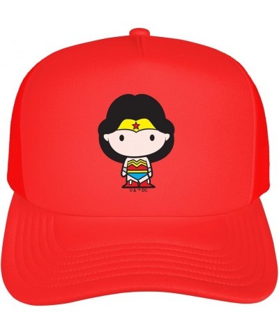 Official Aquaman Movie DC Chibi Foam Snapback Trucker Hat - Unisex for Men and Women Wonder Woman/Cute Chibi Character $15.64...