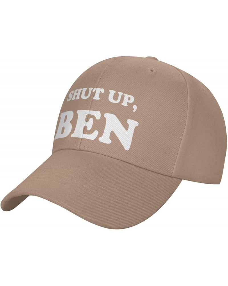 Shut-Up, Ben-Hat Funny Hats Adults Cute Hats Baseball caps for Men Women Natural $10.57 Baseball Caps