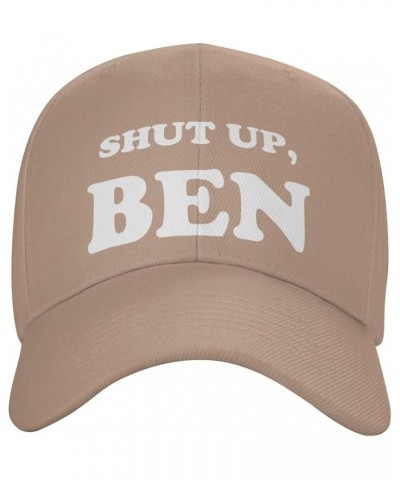 Shut-Up, Ben-Hat Funny Hats Adults Cute Hats Baseball caps for Men Women Natural $10.57 Baseball Caps