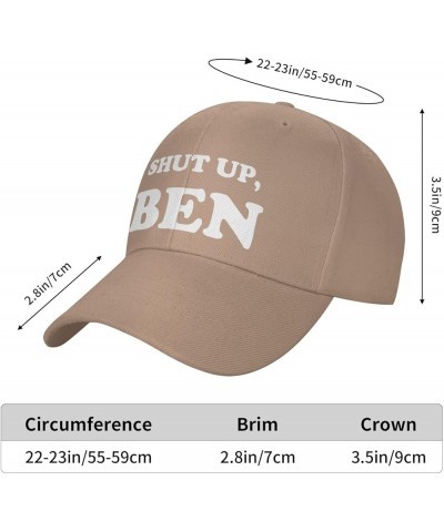 Shut-Up, Ben-Hat Funny Hats Adults Cute Hats Baseball caps for Men Women Natural $10.57 Baseball Caps