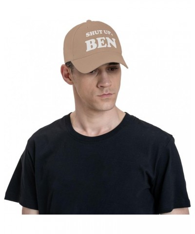 Shut-Up, Ben-Hat Funny Hats Adults Cute Hats Baseball caps for Men Women Natural $10.57 Baseball Caps