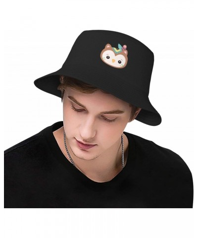 Cute Tribal Owl Head Bucket Hat for Men Women Boonie Hat Outdoor Summer Vacation Beach Travel Fishing Cap Black $13.30 Bucket...