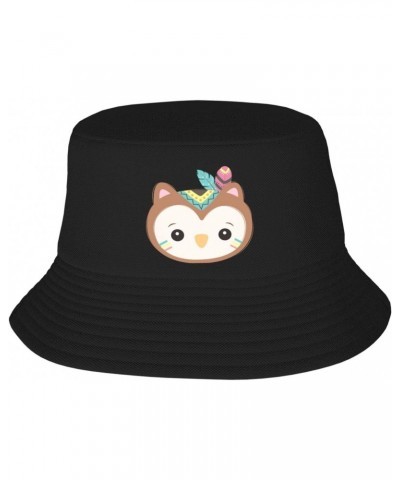 Cute Tribal Owl Head Bucket Hat for Men Women Boonie Hat Outdoor Summer Vacation Beach Travel Fishing Cap Black $13.30 Bucket...