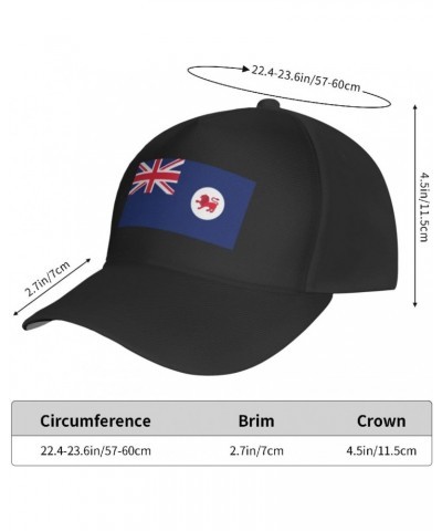 Adjustable Flag of Tasmania Baseball Cap for Men Women Baseball Hat Outdoor Casual Breathable Caps Trucker Hats Sun Hat Black...