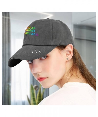 I May Be Straight But I Don't Hate Baseball Cap Women's Hat Dark Grey Hats for Men Baseball Cap Gifts for Women $12.18 Baseba...