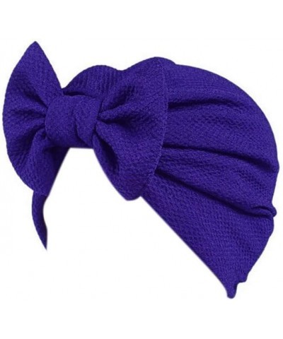 Head Wrap Women Hat Cap Scarf Bow Baseball Caps Hat Racks for Baseball Caps Wall Mount Purple $8.69 Skullies & Beanies