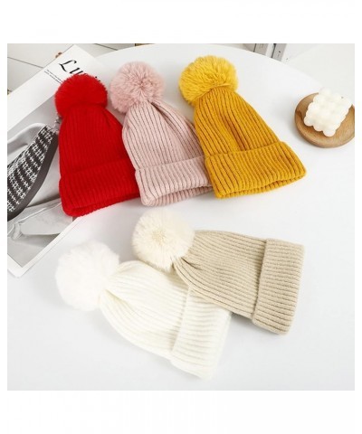 Winter Knit Hat for Men & Women Daily Stretchy Knit Ribbed Cap Warm & Soft Stylish Toboggan Caps for Cold Weather Red $7.70 S...