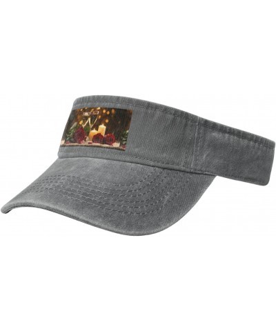 Red Rose and Wine Romantic Lovers Print Stylish Denim Open-Top Sun Hat for Everyday Wear and Sports $14.00 Sun Hats