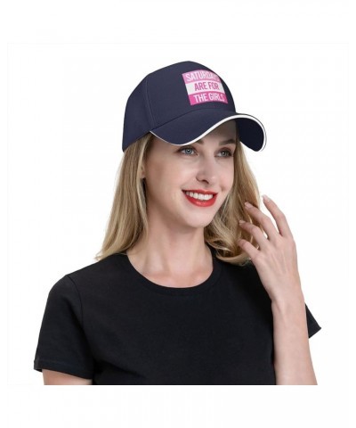 Saturdays-are for The Girls Gray Cowboy Hat Baseball Cap Golf Dad Hat for Men Women Baseball Hats Navy Blue $10.29 Baseball Caps