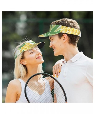 Sunscreen Visor Hats for Women & Men,Sport Empty Top Tennis Golf Sun Cap Brown_19 $10.24 Visors