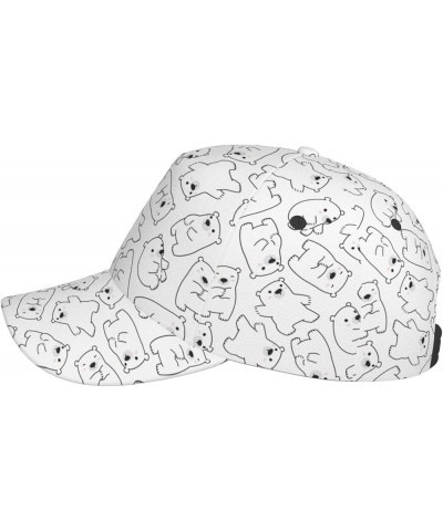 Cute Dog Baseball Cap Men Women - Classic Adjustable Plain Hat Cute Bear23 $23.42 Baseball Caps