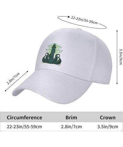 Monster in The Sea with Clouds Covering The Lighthouse Baseball Cap for Men Women Classic Adjustable Golf Dad Hat White $9.23...