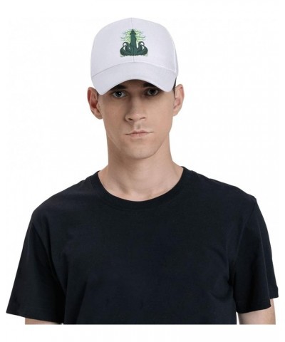 Monster in The Sea with Clouds Covering The Lighthouse Baseball Cap for Men Women Classic Adjustable Golf Dad Hat White $9.23...