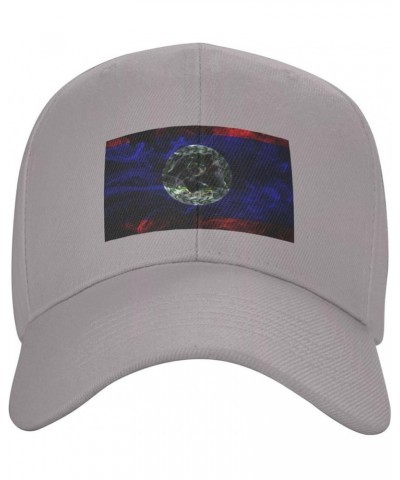 Adjustable Smoke Style Flag of Belize Baseball Caps for Men Women Hat Truck Driver Hats Funny Baseball Cap Gray $12.88 Baseba...