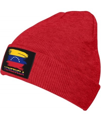 Vintage Venezuela Flag Unisex Winter Knit Hat Black Red $14.57 Skullies & Beanies