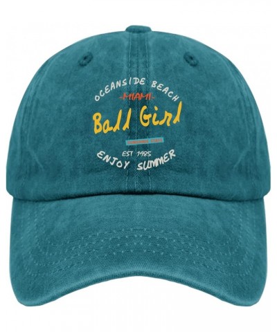 Mens Hat Volleyball Athletic Caps for Men's Cool Hat Quick Dry balll Girl Running Caps Cyan Blue $9.22 Visors