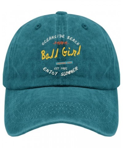 Mens Hat Volleyball Athletic Caps for Men's Cool Hat Quick Dry balll Girl Running Caps Cyan Blue $9.22 Visors