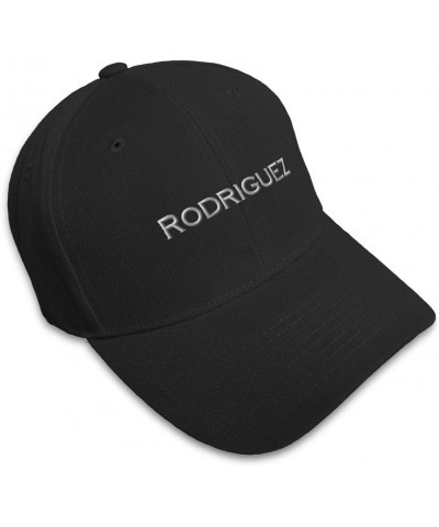 Baseball Cap Rodriguez Last Name Spanish Embroidery Foreign Languages Black Design Only $11.61 Baseball Caps