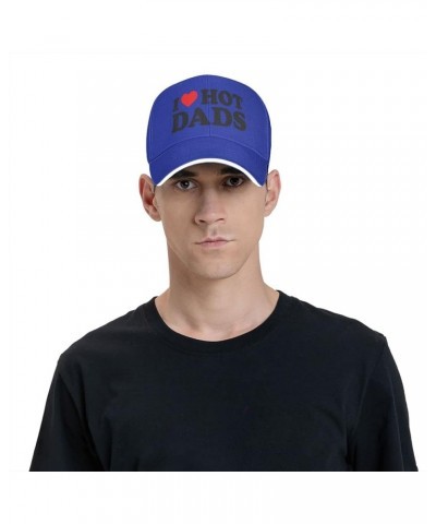 I Love Hot Dads I Heart Hot Dads Baseball Caps Men Hats for Women Dad Hat Ball Hat Trucker Hat Cowboy Hat Black Blue $10.83 B...