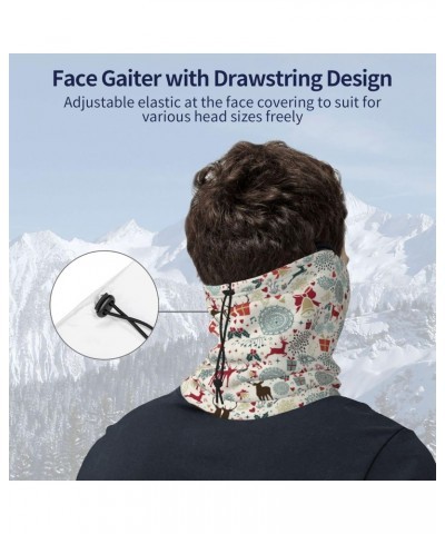 Neck Gaiter Warmer Vintage Christmas Reindeer Outdoors Ski Tube Scarf Cold Weather Half Balaclava for Men & Women $9.48 Balac...