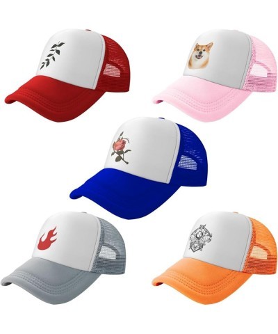 Custom Hats for Men Add Your Logo Text Photo Trucker Hats Blue $7.63 Baseball Caps