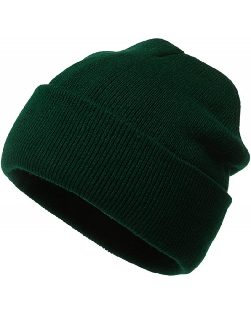 Neutral Outdoor Knitted Woolen 2021 Adult Warm Candy Hats Winter Hat Color Keep Baseball Caps Large Hats for Green-c $11.07 B...