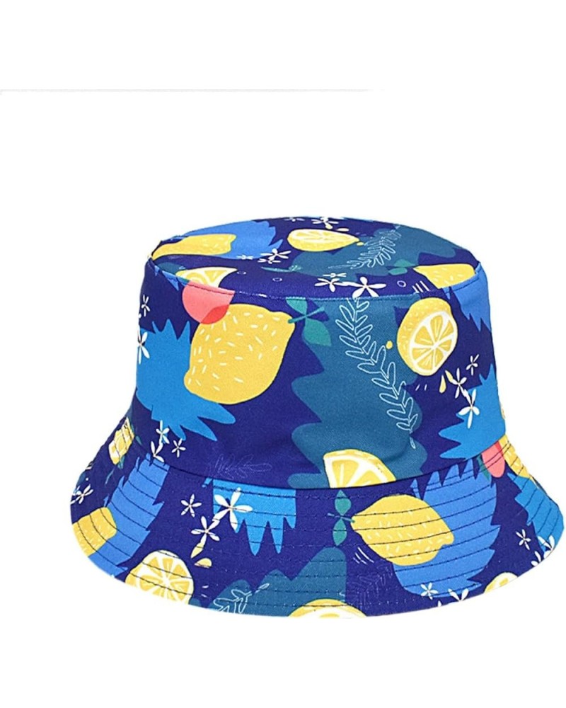 Bucket Hat for Women Men, Reversible Cotton Summer Sun Beach Cap Solid Color Gifts Birthday Easter Navy $5.79 Bucket Hats