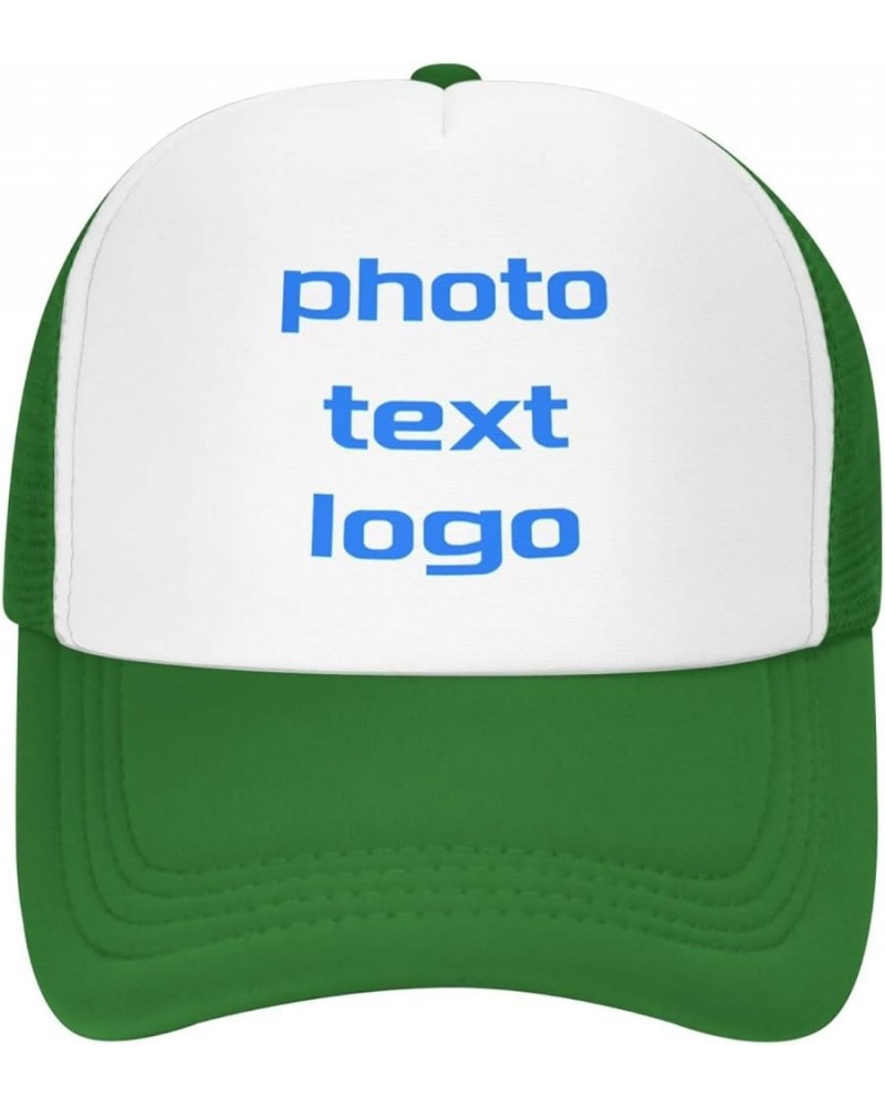 Custom Hats Your Design Here,Custom Logo Hats,Add Your Own Text and Design,Classic Mens Womens Personalized Baseball Hat Gree...