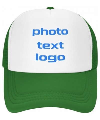 Custom Hats Your Design Here,Custom Logo Hats,Add Your Own Text and Design,Classic Mens Womens Personalized Baseball Hat Gree...