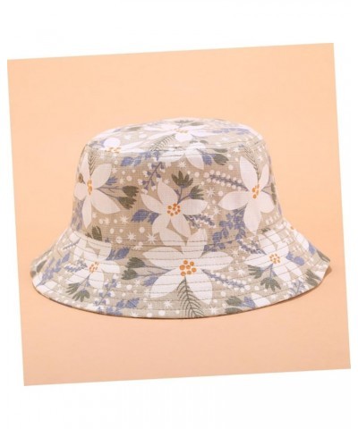 Floral Fisherman Hat Women's Sun Bucket Cap Womens Hats Caps Floral Printed Bucket Hat Womens As Shown $7.38 Bucket Hats