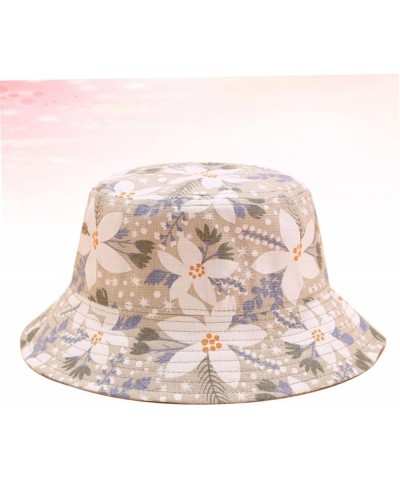 Floral Fisherman Hat Women's Sun Bucket Cap Womens Hats Caps Floral Printed Bucket Hat Womens As Shown $7.38 Bucket Hats